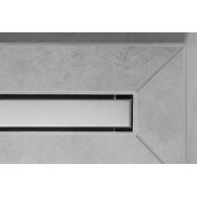 hansgrohe RainDrain Match Fertigset Duschrinne 60 cm, mit höhenverstellbarem Rahmen