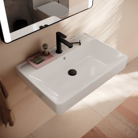 hansgrohe Xanuia Q Waschtisch 700/480 mit Hahnloch und Überlauf, SmartClean