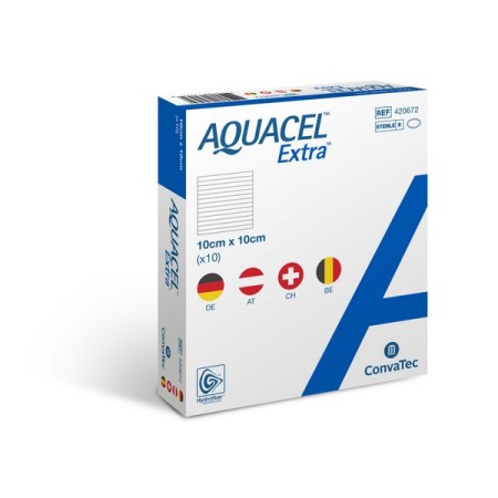 Aquacel Extra Kompresse mit Verstärkungsfasern 10 Stück