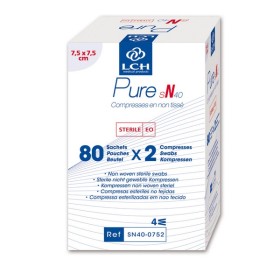 LCH Kompressen 40g/m2 4-fach 160 Stück (80 x 2)