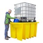 IBC-Auffangpalette inkl. Abfüllbereich & Gitterrost 1125L Wanne