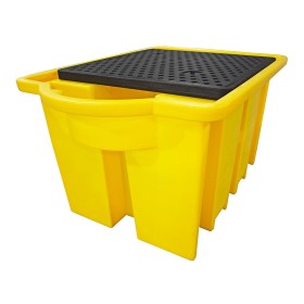 IBC-Auffangpalette inkl. Abfüllbereich & Gitterrost 1125L Wanne