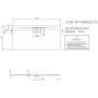 Villeroy & Boch Architectura Metalrim Duschwanne 140 x 70 x 1,5 cm mit Vilbogrip