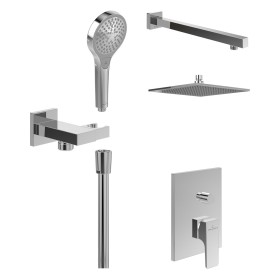 Villeroy & Boch Taro Duschsystem mit Brausehalter, Handbrause und UP-Einhebel-Armatur