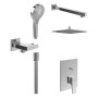 Villeroy & Boch Taro Duschsystem mit Brausehalter, Handbrause und UP-Einhebel-Armatur
