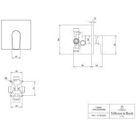 Villeroy & Boch Liberty Unterputz-Einhebel-Armatur