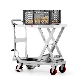 Hubtischwagen INOXX-M aus Edelstahl