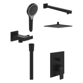 Villeroy & Boch Taro Duschsystem mit Brausehalter, Handbrause und UP-Einhebel-Armatur