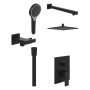 Villeroy & Boch Taro Duschsystem mit Brausehalter, Handbrause und UP-Einhebel-Armatur