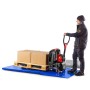 Flacher Scherenhubtisch TABLE-LOW mit Auffahrrampe