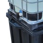 Recycling-IBC-Auffangpalette Gitterrost 1150L Wanne für Vierwegestapler