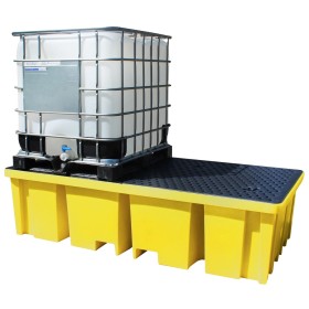 Doppel-IBC-Auffangpalette inkl. Gitterrost 1140L Wanne
