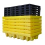 Doppel-IBC-Auffangpalette inkl. Gitterrost 1140L Wanne