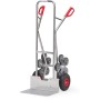 Fetra Alu-Treppenkarre, Tragkraft 200 kg, fünfarmige Rad-Sterne, breite Schaufel
