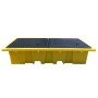 Doppel-IBC-Auffangpalette inkl. Gitterrost 1140L Wanne