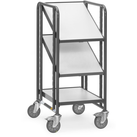 Fetra ESD-Eurokasten-Wagen mit Böden, Ladefläche 410 x 610 mm