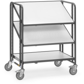 Fetra ESD-Eurokasten-Wagen mit Böden, Ladefläche 820 x 610 mm