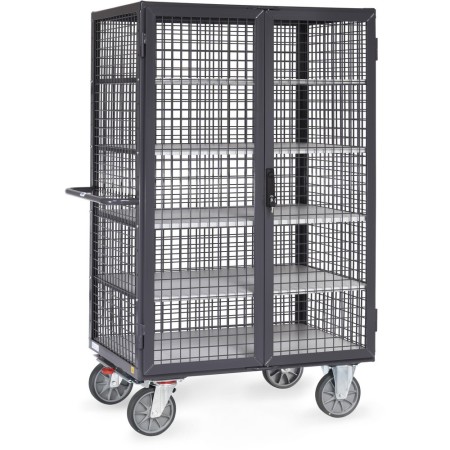Fetra ESD-Kastenwagen 750 kg, mit TOTALSTOP, Doppelflügeltür und Treibriegelverschluss
