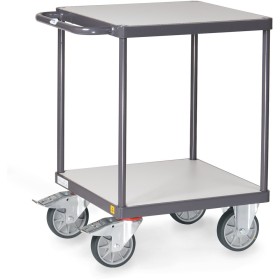 Fetra ESD-Tischwagen quadtratrisch mit 2 Böden, 600 x 600 mm