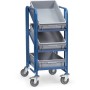 Fetra Eurokasten-Wagen mit Kästen, Ladefläche 610 x 410 mm