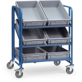Fetra Eurokasten-Wagen mit Kästen, Ladefläche 825 x 610 mm