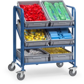 Fetra Eurokasten-Wagen mit Kästen, Ladefläche 825 x 610 mm
