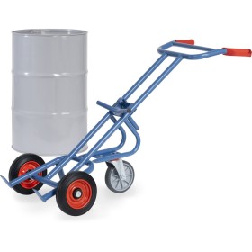 Fetra Fasskarre mit 1 Lenk-Stützrolle, Tragkraft 300 kg