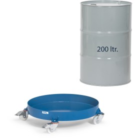 Fetra Fassroller mit geschlossener Stahlblechwanne, Durchmesser 630mm