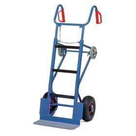 Fetra Gerätekarre, mit Luft- und Stützrädern, Tragkraft 400 kg