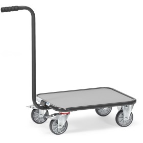 Fetra Griffroller mit 4 Rädern, Holzplattform, Grey Edition