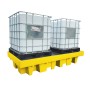 Doppel-IBC-Auffangpalette inkl. Gitterrost 1140L Wanne