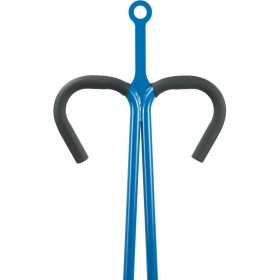 Carrello a pianale fisso Fetra con 4 pareti a griglia, altezza 600 mm, ruote in gomma piena, anello di traino sul timone