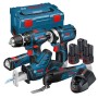 Bosch 5-Tool-Set GOP/GSR/GSA/GLI/GDR, 3x 4.0 Ah, inkl. Koffer