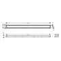 hansgrohe RainDrain Match Fertigset Duschrinne 100 cm, mit höhenverstellbarem Rahmen