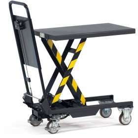 Fetra Hubtischwagen mit Einfach-Schere, Ladefläche 700 x 450 mm / 150 Kg