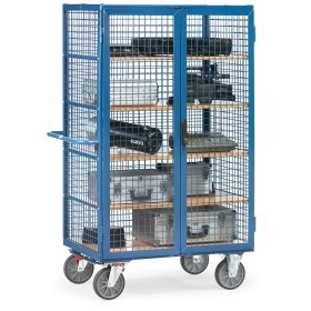 Fetra Kastenwagen 750 kg, mit TOTALSTOP, Doppelflügeltür und Treibriegelverschluss, blau