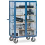 Fetra Kastenwagen 750 kg, mit TOTALSTOP, Doppelflügeltür und Treibriegelverschluss, blau