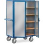 Fetra Kastenwagen 750 kg, mit TOTALSTOP, Stahlblech verzinkt, Treibriegelverschluss