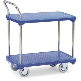 Fetra Kunststoffplattenwagen mit 2 Böden, Ladefläche 810 x 500 mm