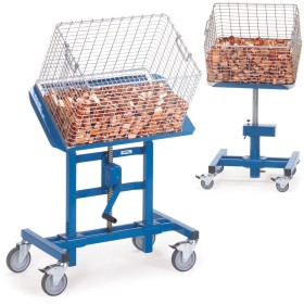 Fetra Materialständer, mit neigbarer Plattform, stufenlos höhenverstellbar 655 – 1025 mm