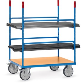 Fetra Materialwagen mit einschraubbaren Auflagen für Langmaterialien