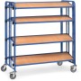 Fetra Montagewagen mit Bodenplatten, zweiseitige Ausführung, Ladefläche 1280 x 2x 315 mm