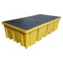 Doppel-IBC-Auffangpalette inkl. Gitterrost 1140L Wanne