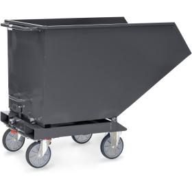 Fetra Muldenkipper, 600 Liter, Tragkraft 750 kg, Grau