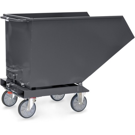 Fetra Muldenkipper, 600 Liter, Tragkraft 750 kg, Grau