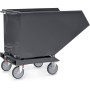 Fetra Muldenkipper, 600 Liter, Tragkraft 750 kg, Grau