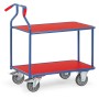 Fetra Optiliner Tischwagen, rot, Ladefläche 900 x 600 mm