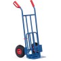 Fetra Paketkarre, Tragkraft 250 kg, Höhe 1150 mm, mit Stahlblech- und Klappschaufel