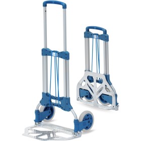 Fetra Paketroller, klappbar, Höhe 1090 mm, Tragkraft 125 kg, Polymer-Räder 127 x 30 mm