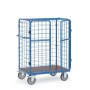 Fetra Paketwagen mit Drahtgitter und Doppelflügeltüren, mit wasserfester Plattform, 1550mm